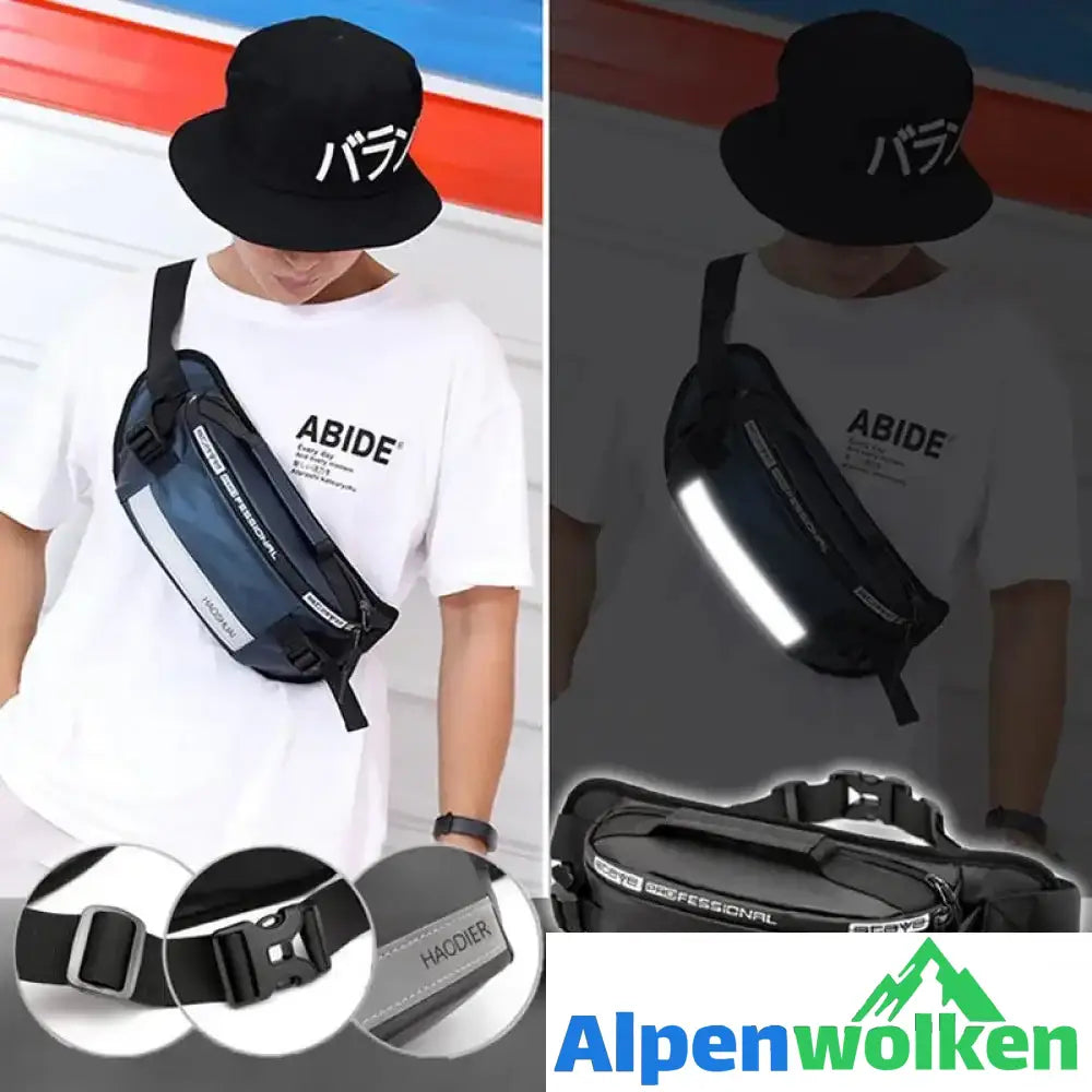 Alpenwolken - Multifunktionale Bauchtasche für Männer und Frauen