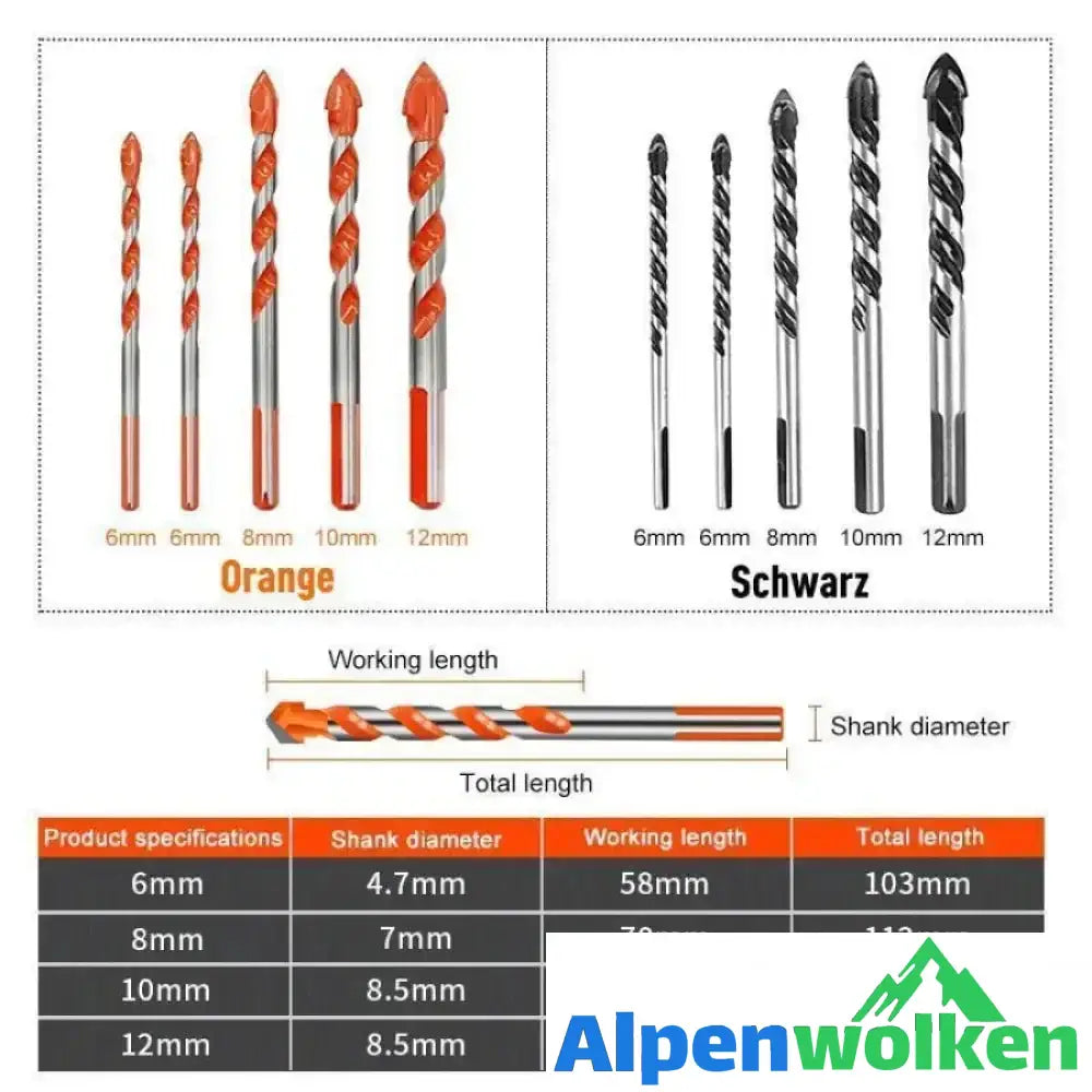 Alpenwolken - Multifunktionale Bohrer