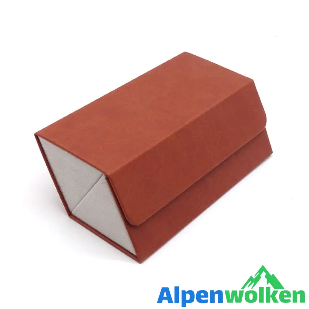 Alpenwolken - Multifunktionale Brillenbox mit mehreren Fächern Braun 2 Fächer