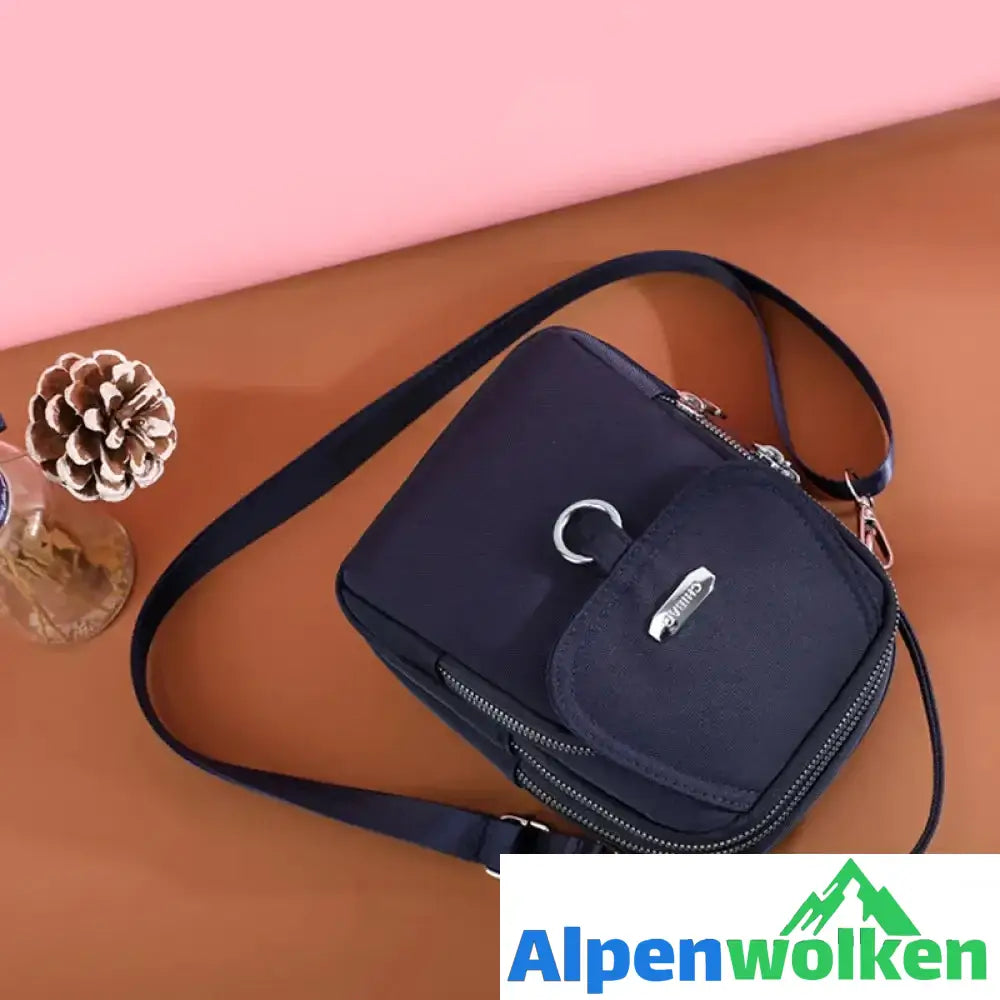 Alpenwolken - Multifunktionale Damen Oxford Stoff Umhängetasche