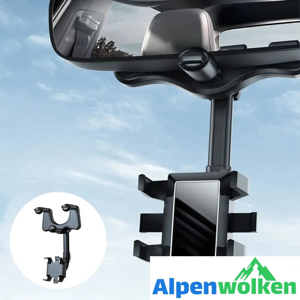 Alpenwolken - 🤳🏽Multifunktionale drehbare Auto-Rückspiegel-Handyhalterung