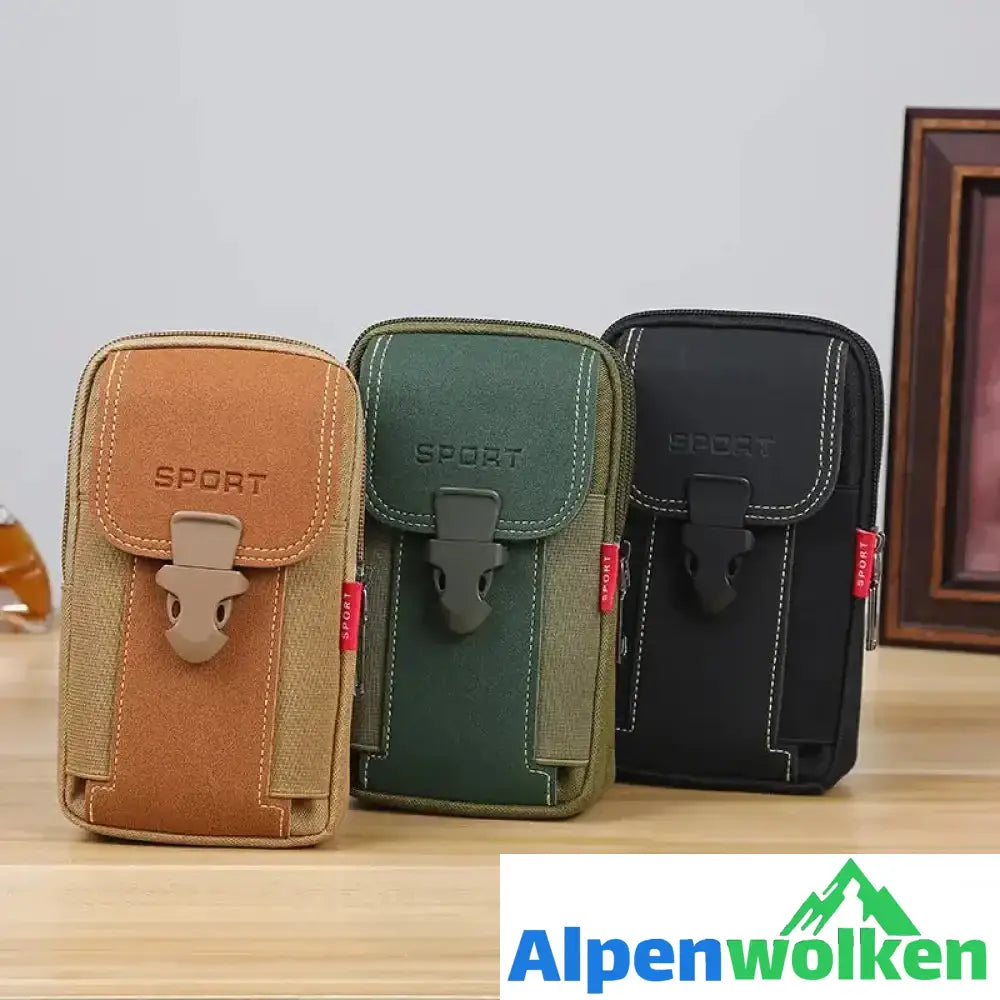 Alpenwolken - Multifunktionale Gürtel-Handytasche für Herren