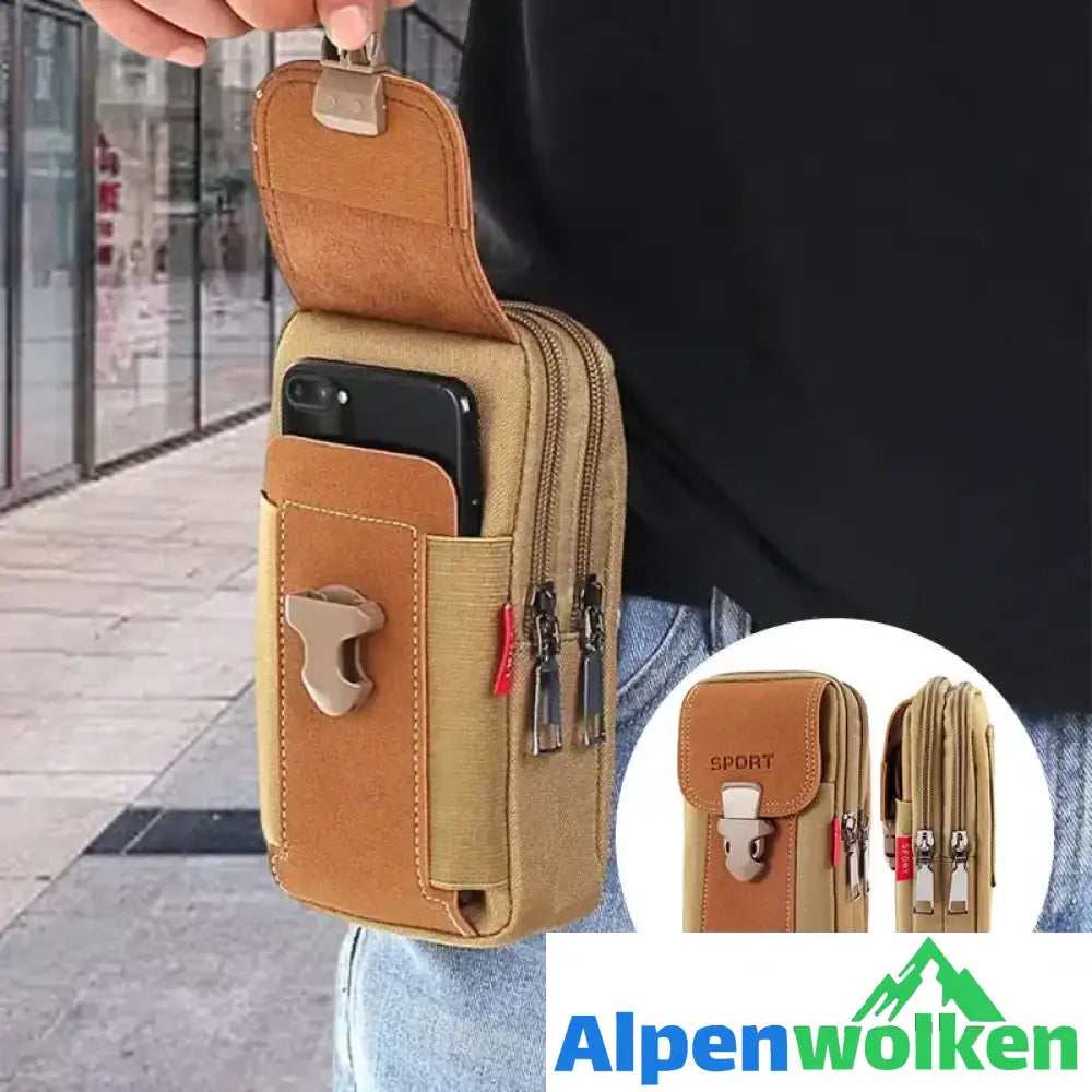 Alpenwolken - Multifunktionale Gürtel-Handytasche für Herren