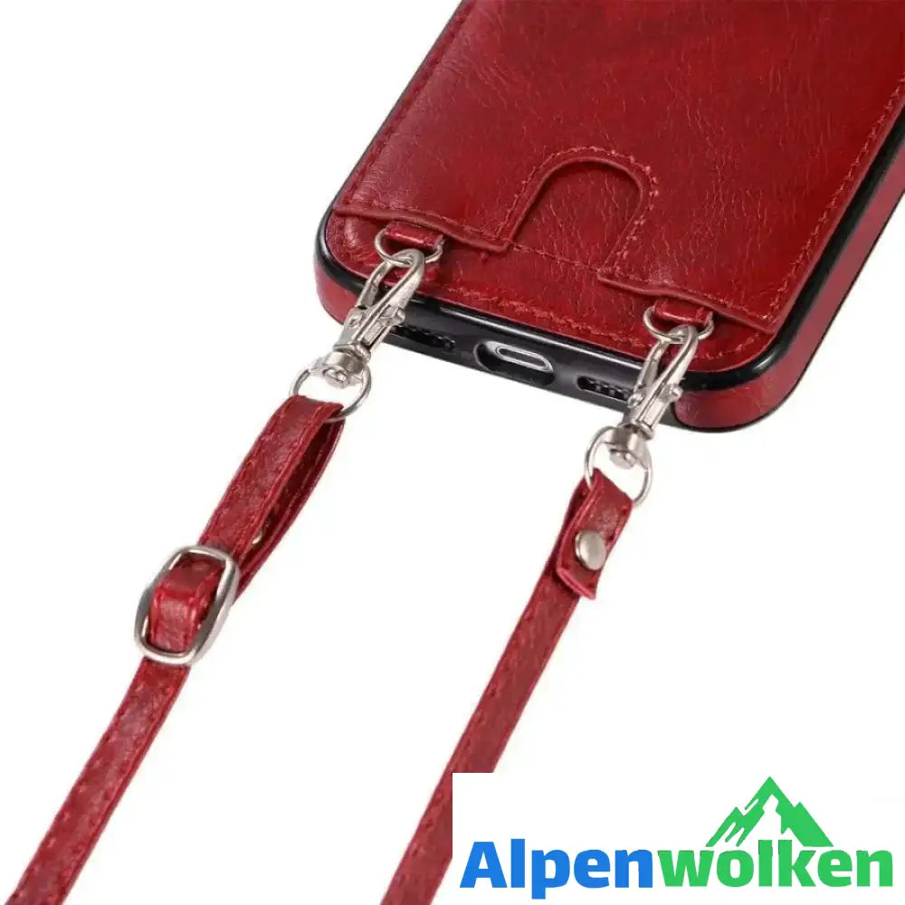 Alpenwolken - Multifunktionale Handyhülle aus Leder stilvoll und praktisch