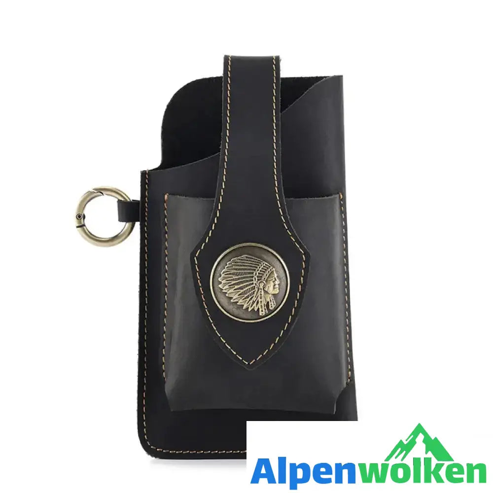 Alpenwolken - Multifunktionale Handytasche aus Leder