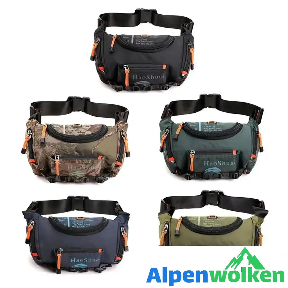 Alpenwolken - Multifunktionale Herren Gürteltasche Tarnfarbe