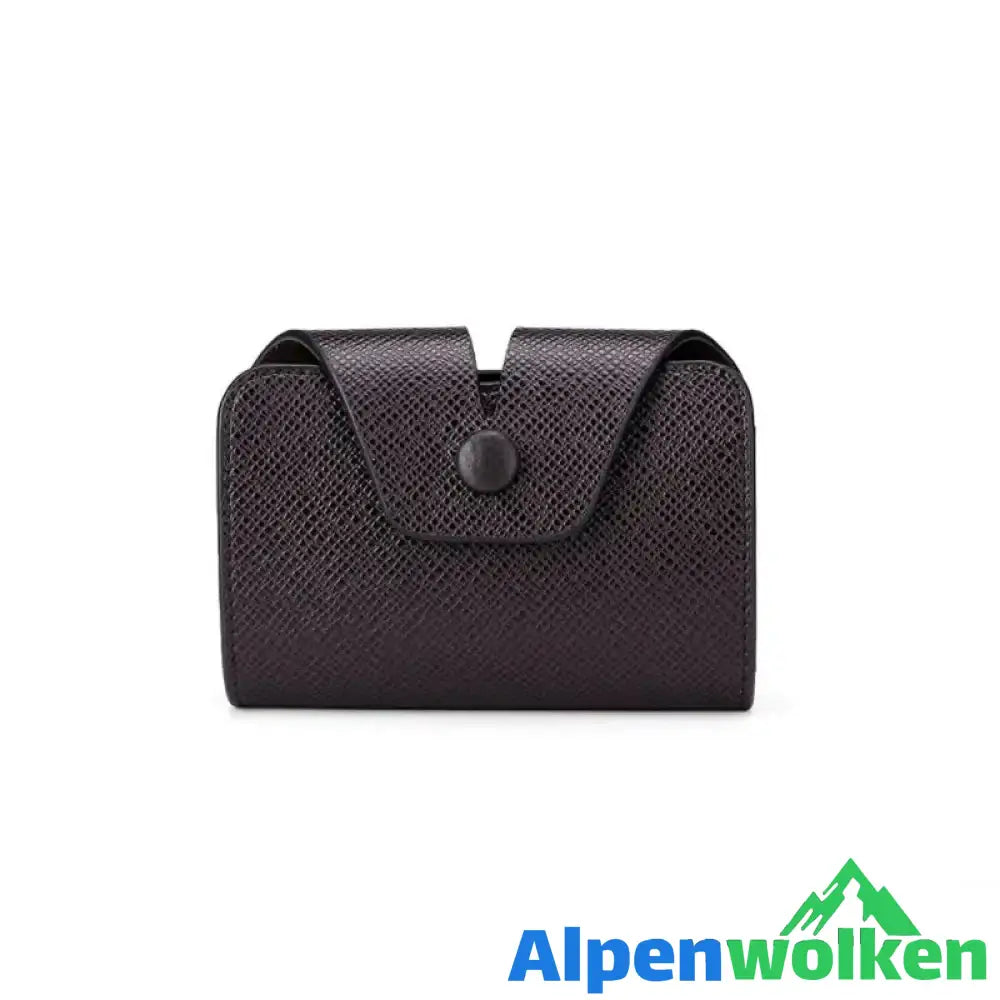 Alpenwolken - Multifunktionale ID-Tasche mit Schnalle für Herren A Braun