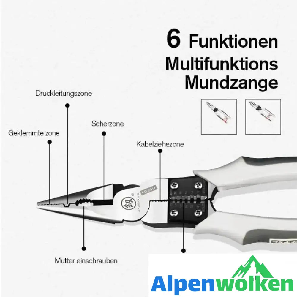 Alpenwolken - Multifunktionale Kombinationszange Drahtschneider zwei Modell