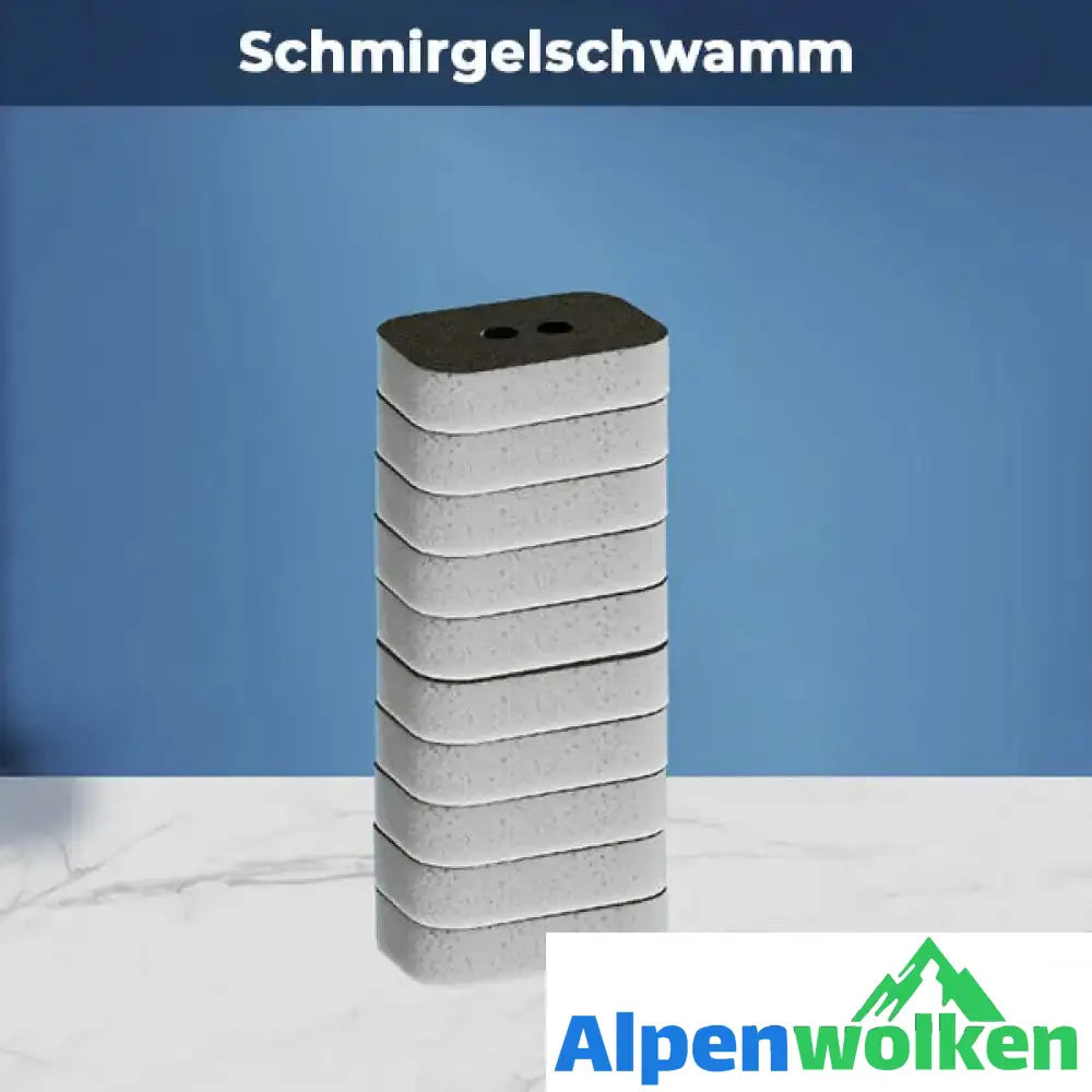 Alpenwolken - Multifunktionale Küchenbürste Nur Zubehör - Schmirgelschwamm 10 Stk