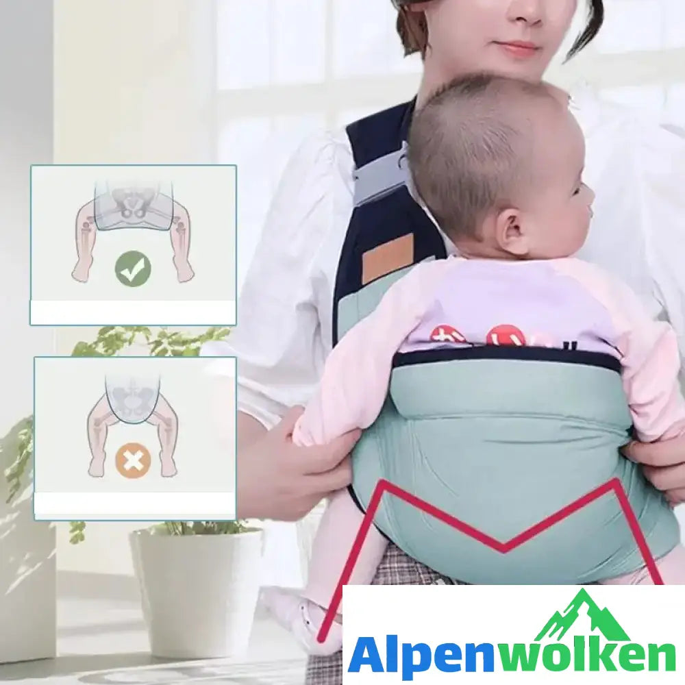 Alpenwolken - Multifunktionale leichte Babytrage