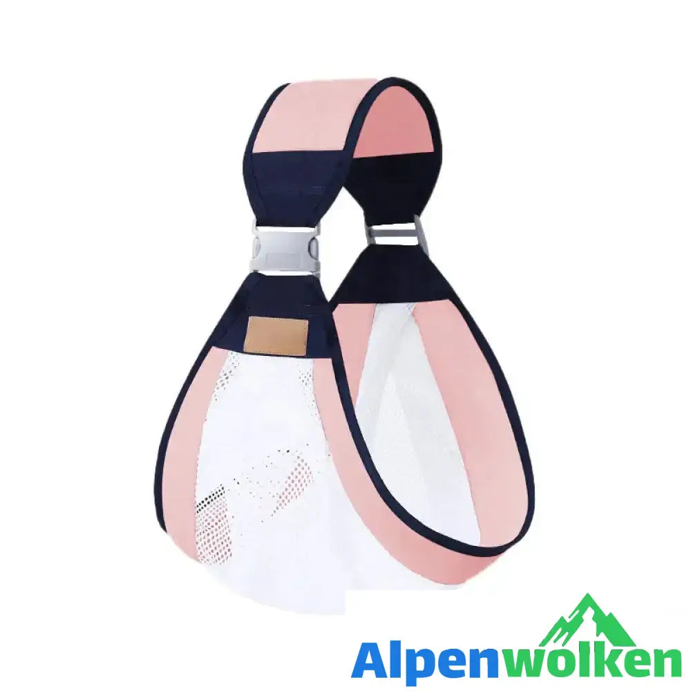 Alpenwolken - Multifunktionale leichte Babytrage Rosa Mesh