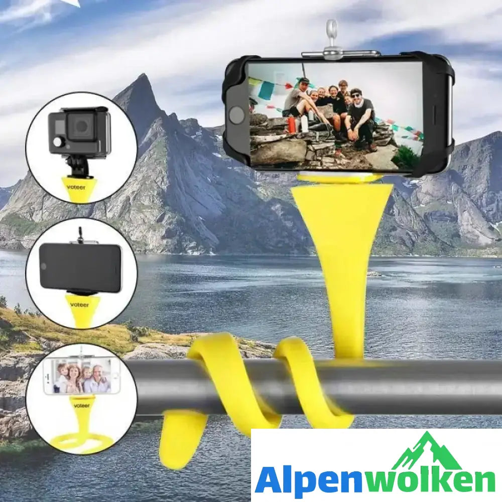 Alpenwolken - Multifunktionale magische Halterung für Fahrrad, Tisch, Bett, Selfie usw.