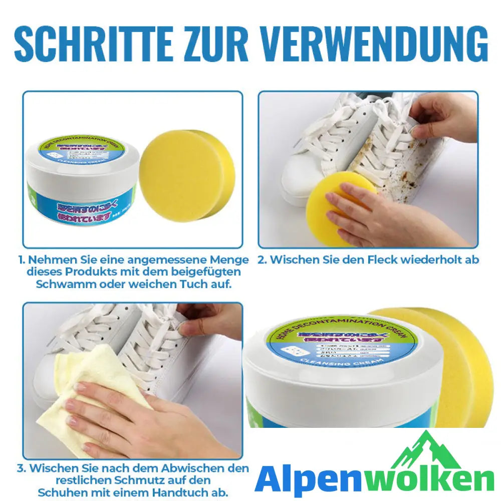 Alpenwolken - Multifunktionale Reinigungs- und Waschcreme für Schuhe