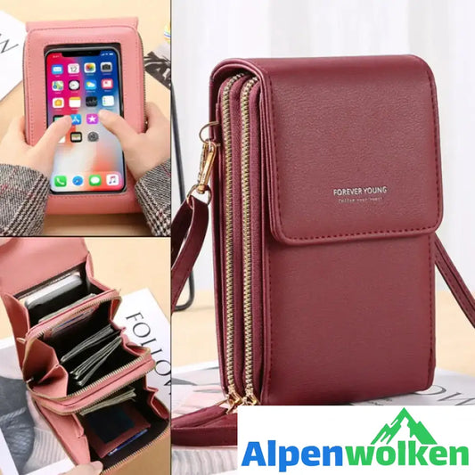 Alpenwolken - Multifunktionale Touchscreen-Handytasche