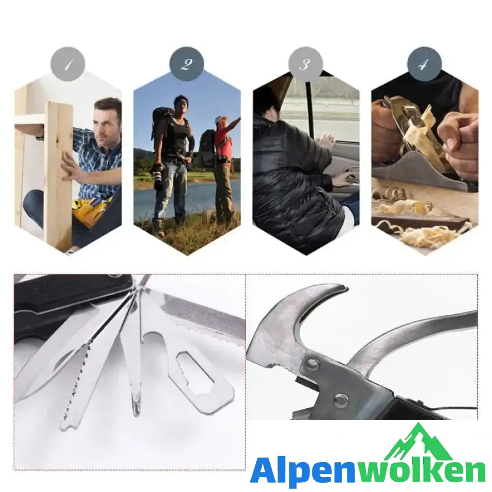 Alpenwolken - Multifunktionaler 18- in- 1 Hammer