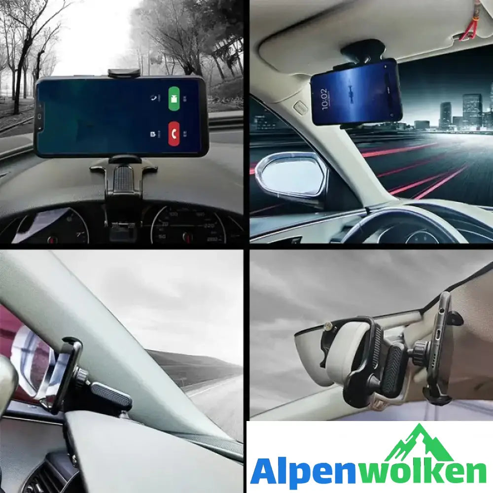 Alpenwolken - Multifunktionaler Auto Armaturenbrett Handyhalter