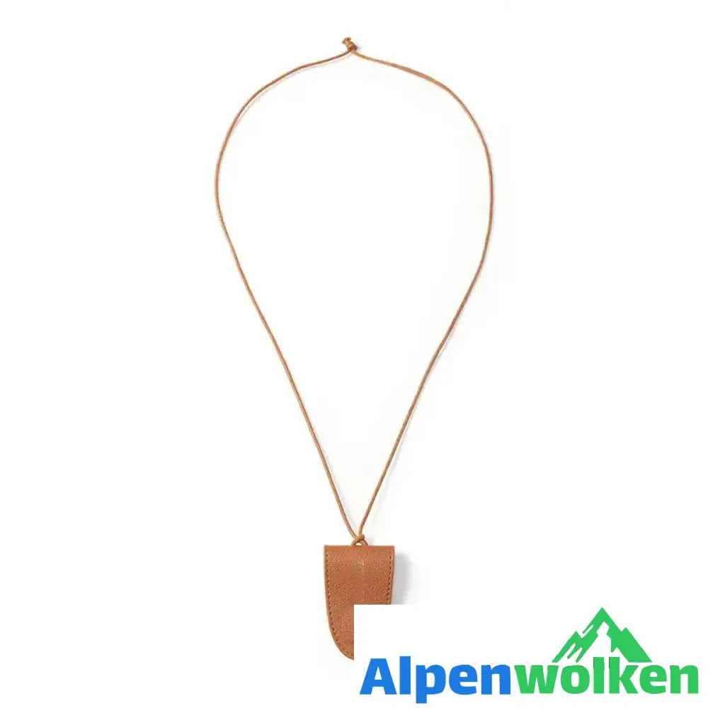 Alpenwolken - Multifunktionaler Brillenorganizer aus Leder braun