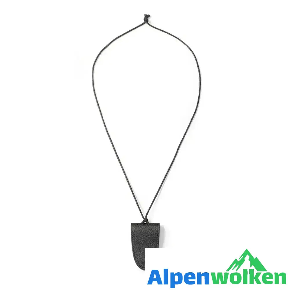 Alpenwolken - Multifunktionaler Brillenorganizer aus Leder schwarz