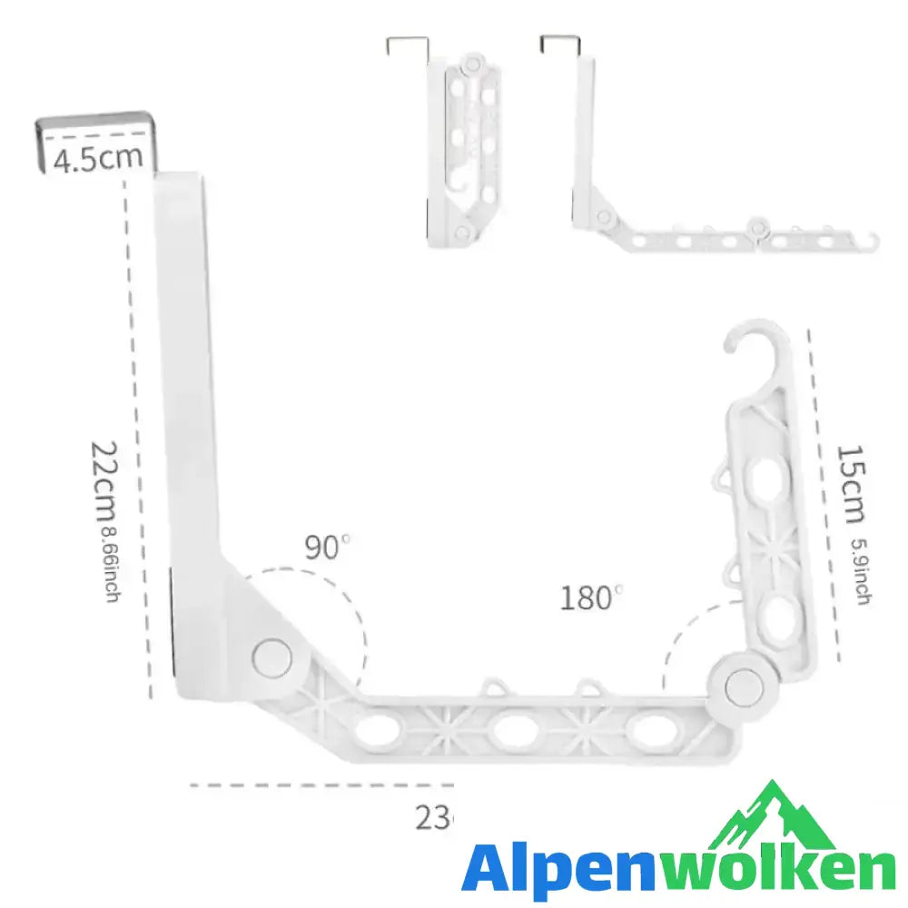 Alpenwolken - Multifunktionaler klappbarer Kleiderbügel