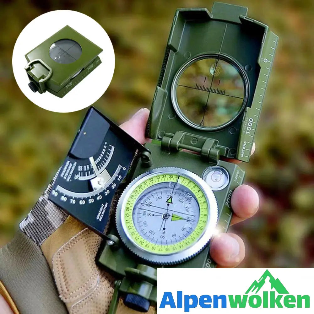 Alpenwolken - Multifunktionaler Kompass mit Flip-Flop-Funktion