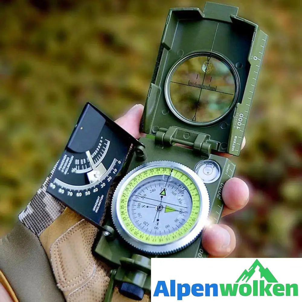 Alpenwolken - Multifunktionaler Kompass mit Flip-Flop-Funktion