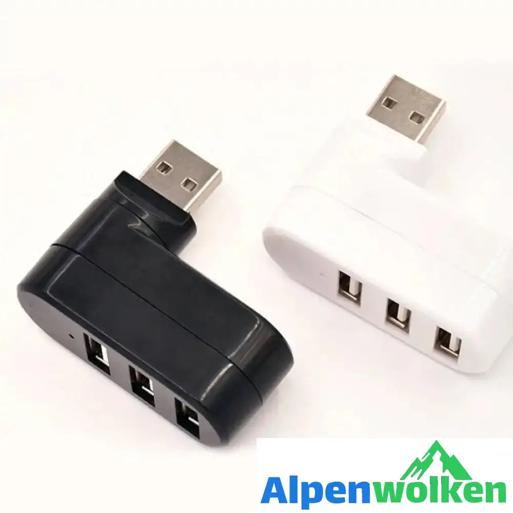 Alpenwolken - Multifunktionaler Mini drehbarer 3-Port USB-Anschluss