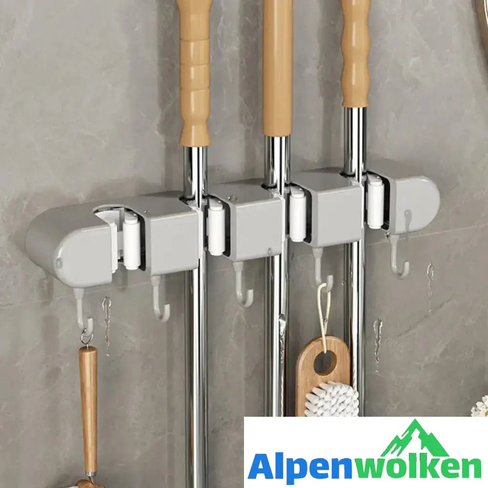 Alpenwolken - Multifunktionaler Mopphalter mit Haken