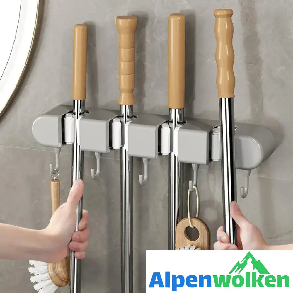 Alpenwolken - Multifunktionaler Mopphalter mit Haken