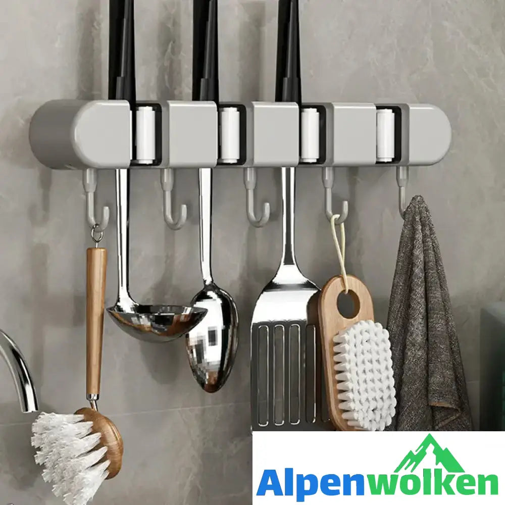 Alpenwolken - Multifunktionaler Mopphalter mit Haken