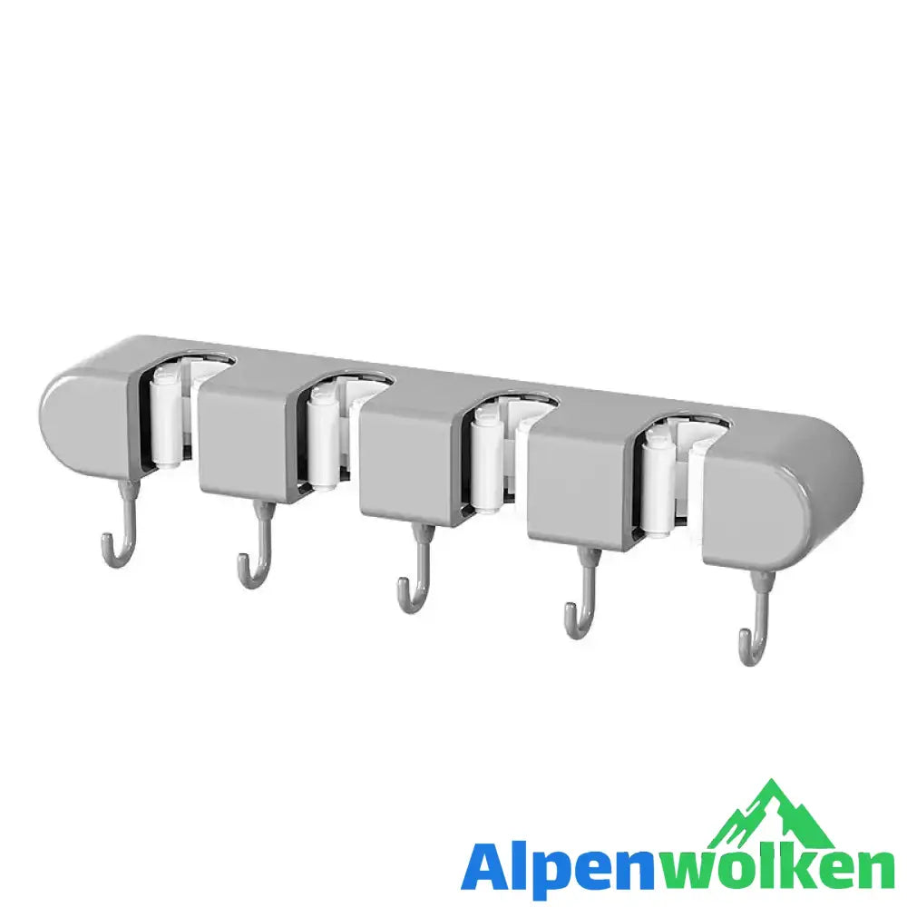 Alpenwolken - Multifunktionaler Mopphalter mit Haken grau