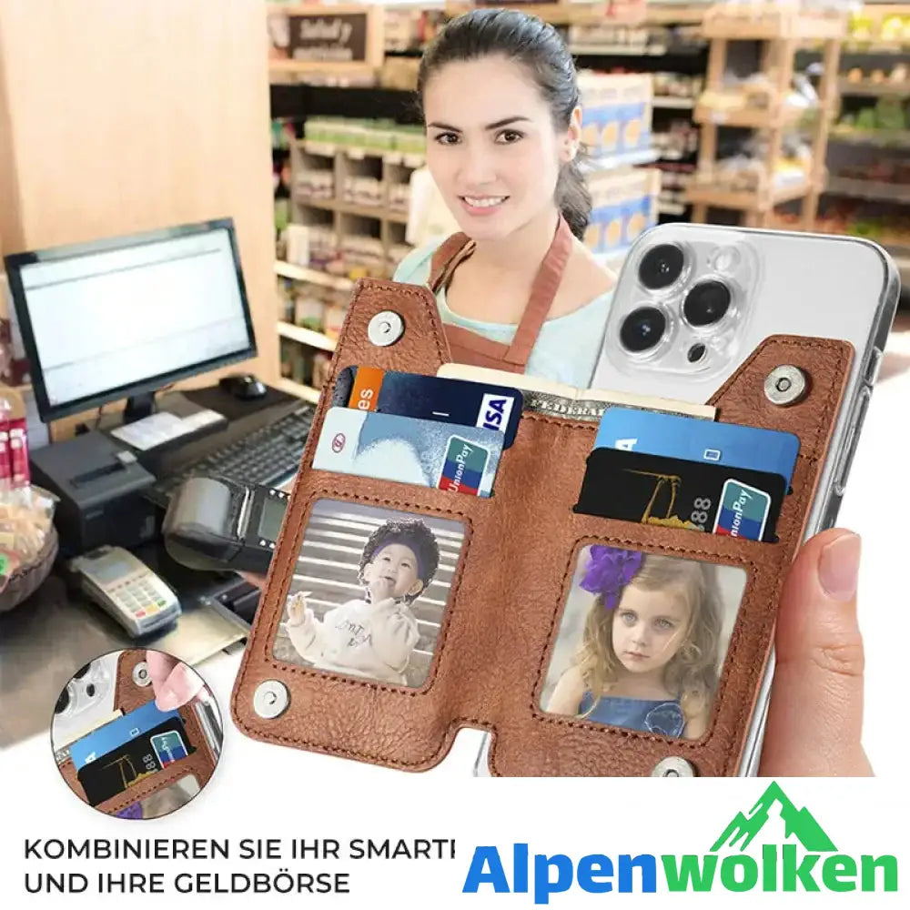 Alpenwolken - Multifunktionaler selbstklebender Handy-Geldbörsen-Kartenhalter