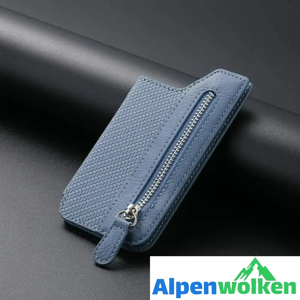 Alpenwolken - Multifunktionaler selbstklebender Handy-Geldbörsen-Kartenhalter blau