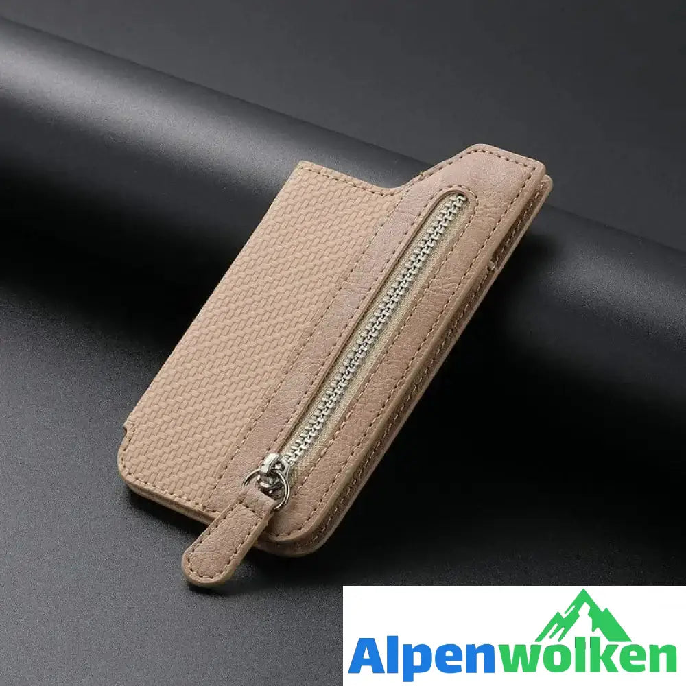 Alpenwolken - Multifunktionaler selbstklebender Handy-Geldbörsen-Kartenhalter Khaki