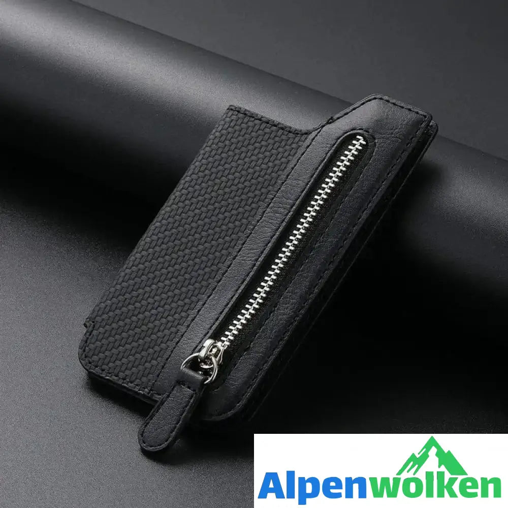 Alpenwolken - Multifunktionaler selbstklebender Handy-Geldbörsen-Kartenhalter schwarz