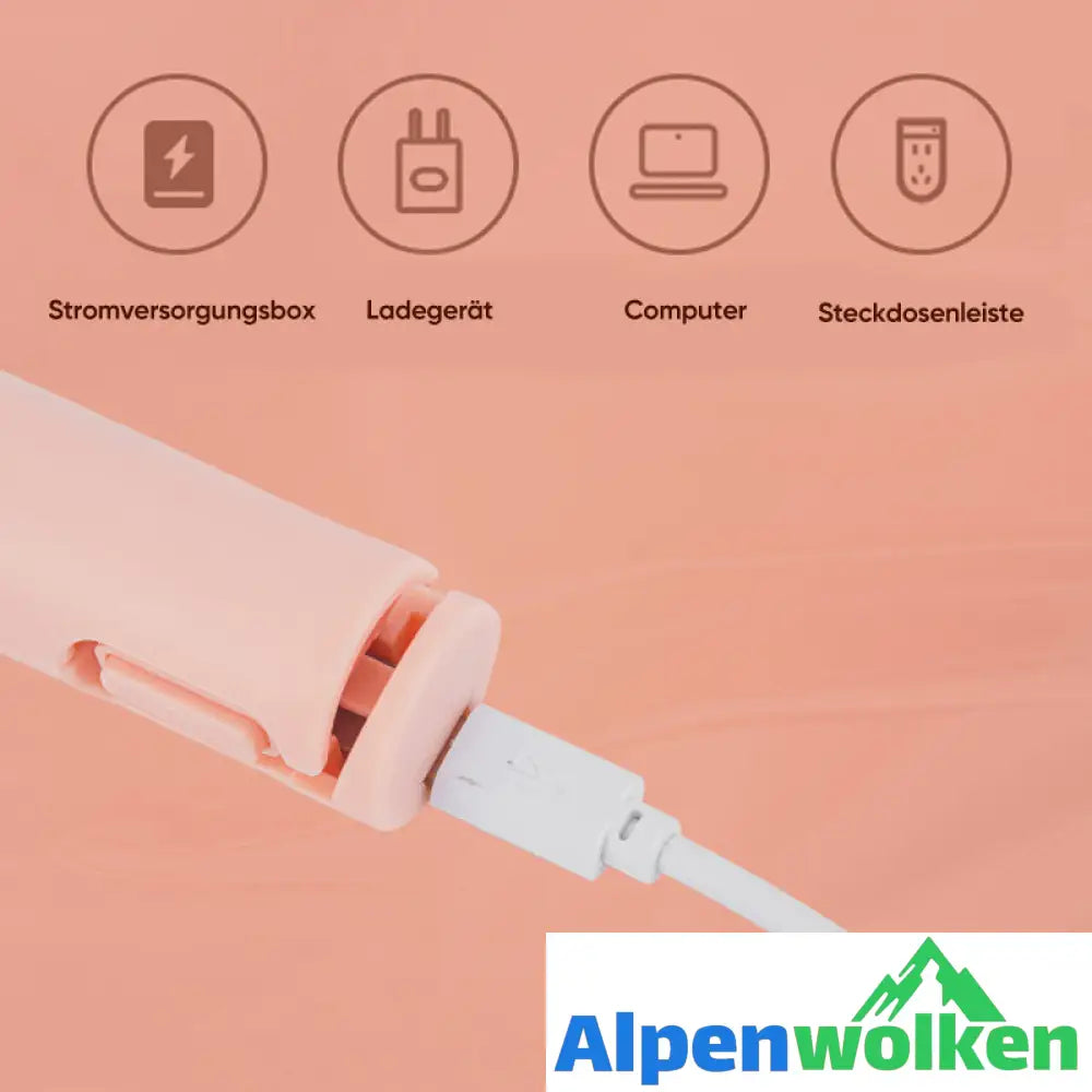 Alpenwolken - Multifunktionaler USB-Lockenstab