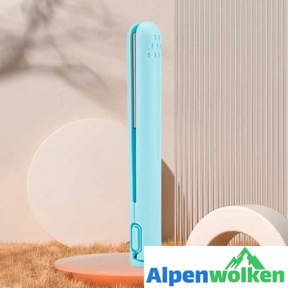 Alpenwolken - Multifunktionaler USB-Lockenstab blau