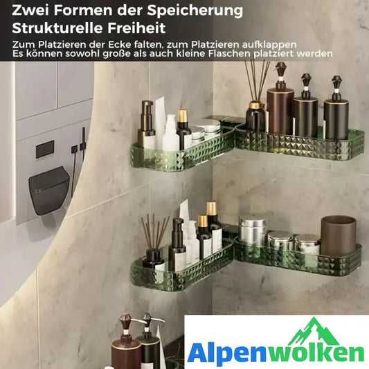 Alpenwolken - 🛒 Multifunktionales, an der Wand montiertes, drehbares U-förmiges Aufbewahrungs-Eckregal