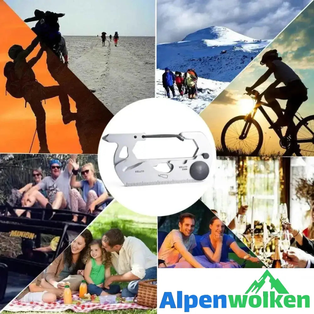 Alpenwolken - Multifunktionales EDC Gadgets Karabiner-Notfallwerkzeug