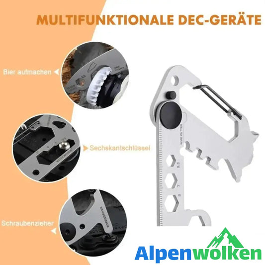 Alpenwolken - Multifunktionales EDC Gadgets Karabiner-Notfallwerkzeug