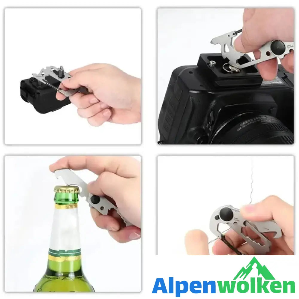 Alpenwolken - Multifunktionales EDC Gadgets Karabiner-Notfallwerkzeug