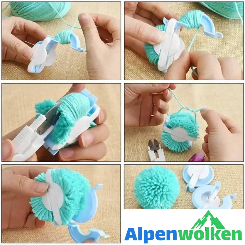 Alpenwolken - Multifunktionales Pom-Pom-Hersteller Set