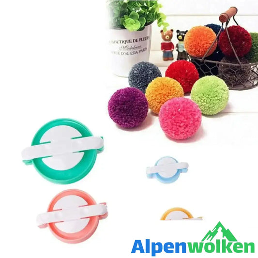 Alpenwolken - Multifunktionales Pom-Pom-Hersteller Set