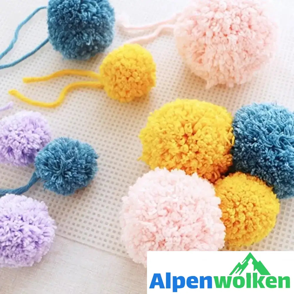 Alpenwolken - Multifunktionales Pom-Pom-Hersteller Set