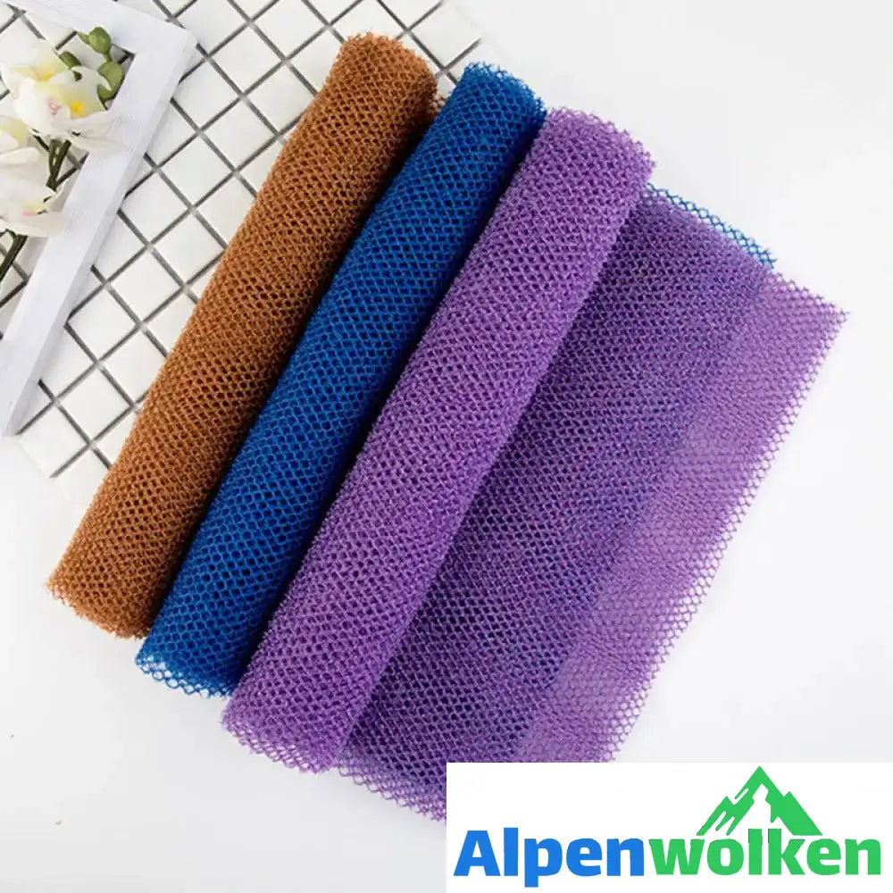 Alpenwolken - Multifunktionales Scheuertuch Lila+Blau+Braun