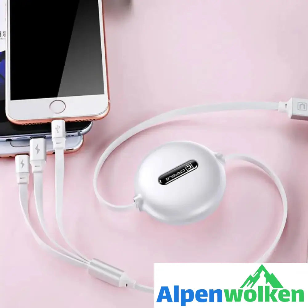 Alpenwolken - Multifunktionales Teleskopishes-3-in-1-Datenkabel