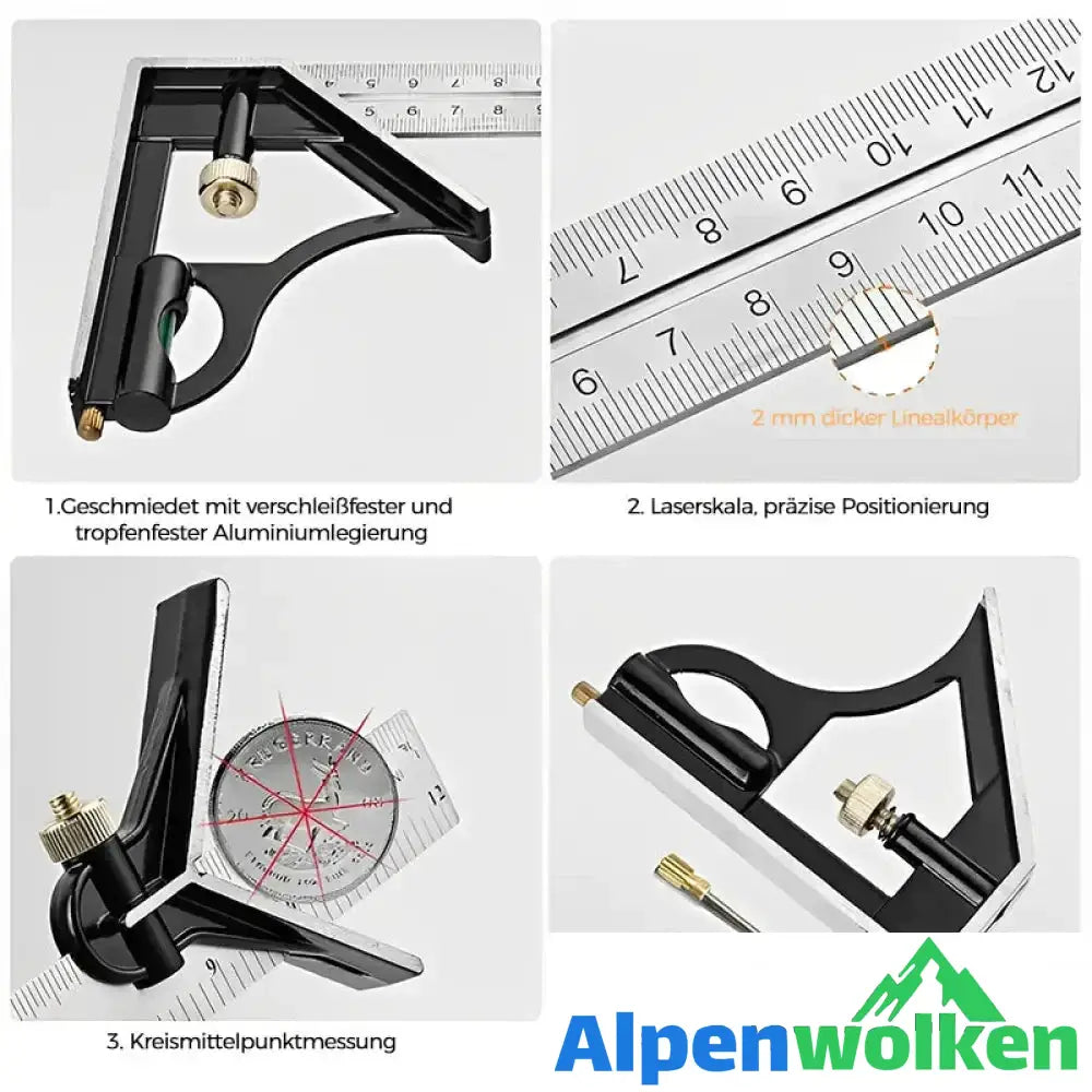 Alpenwolken - Multifunktionales Winkellineal