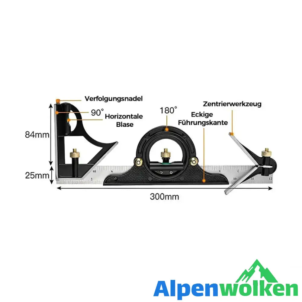 Alpenwolken - Multifunktionales Winkellineal