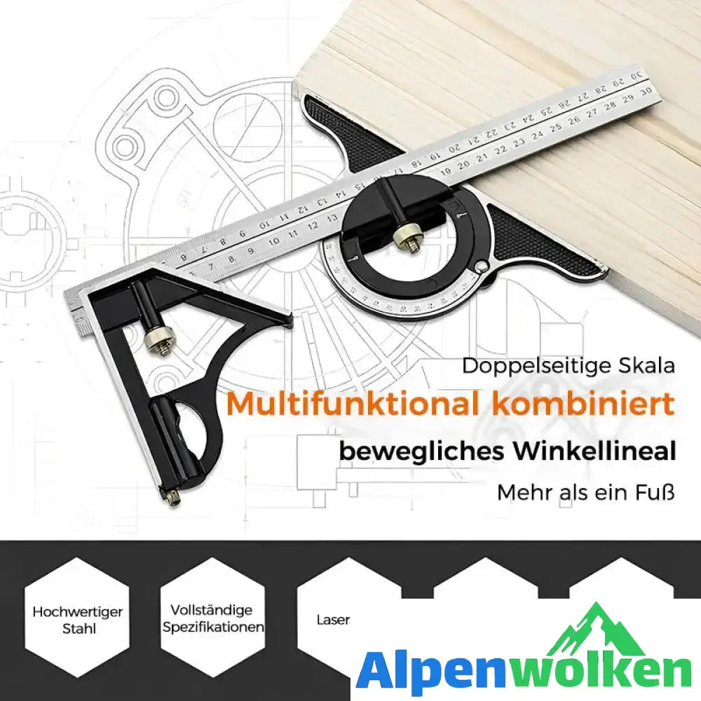 Alpenwolken - Multifunktionales Winkellineal