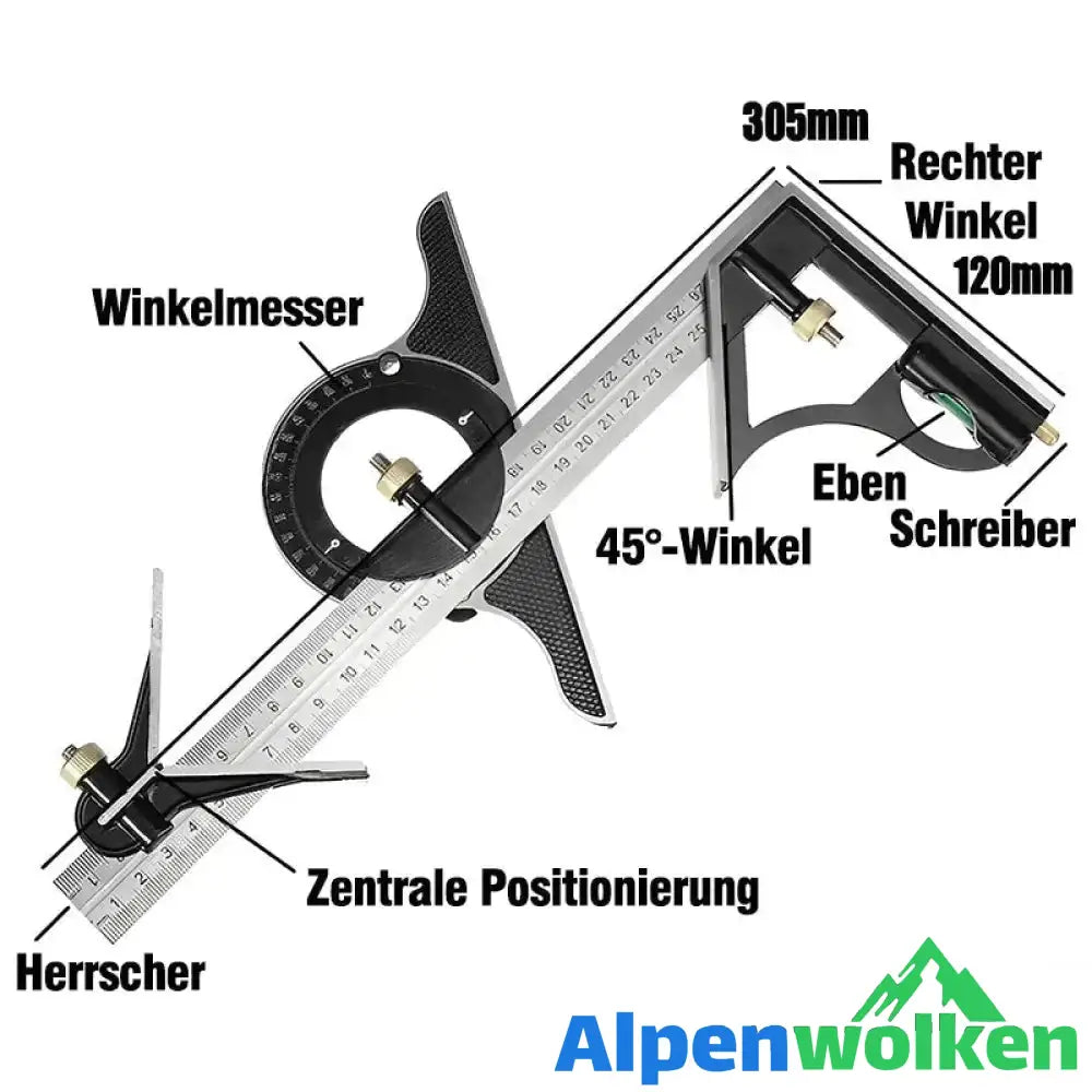 Alpenwolken - Multifunktionales Winkellineal