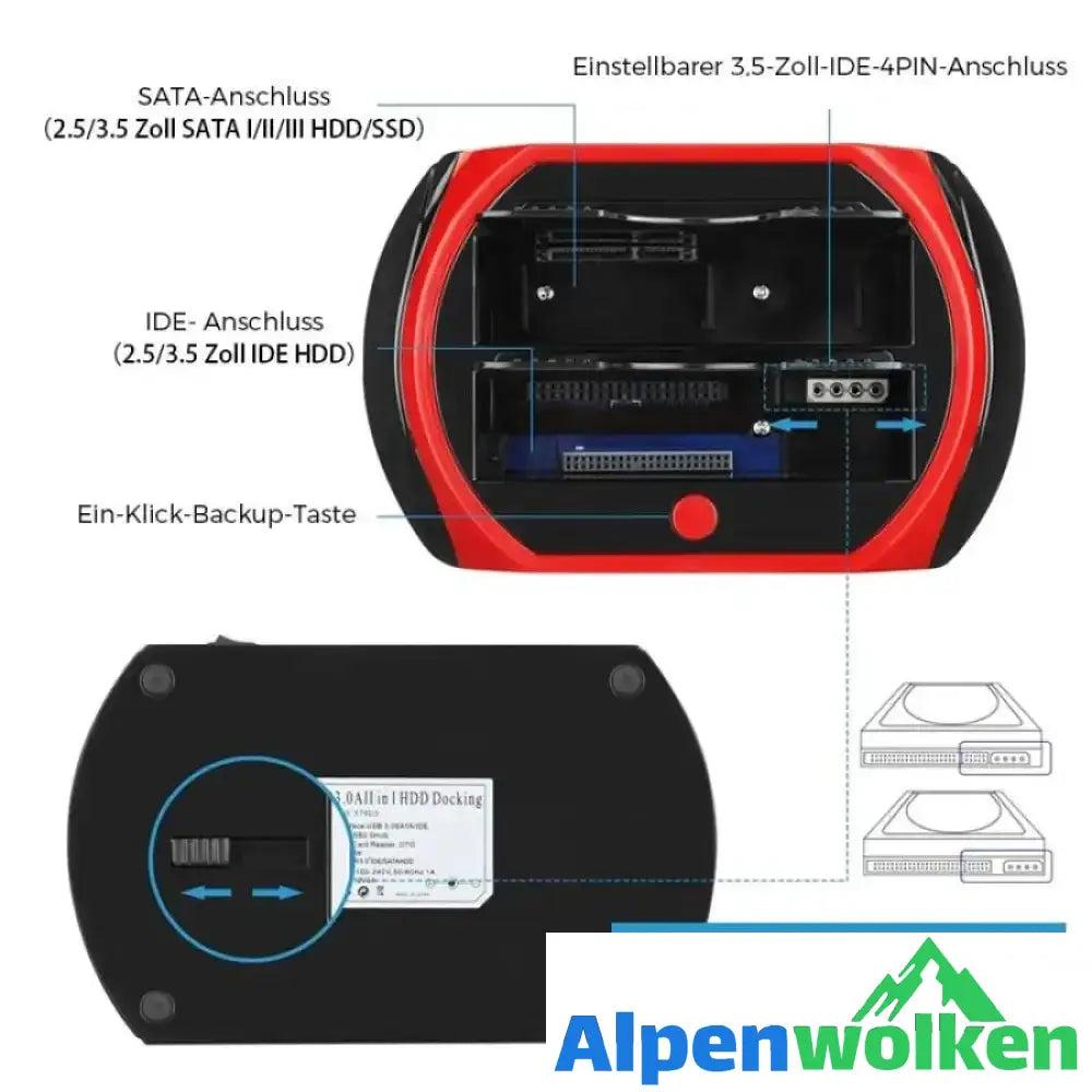 Alpenwolken - Multifunktions-Festplattenleser